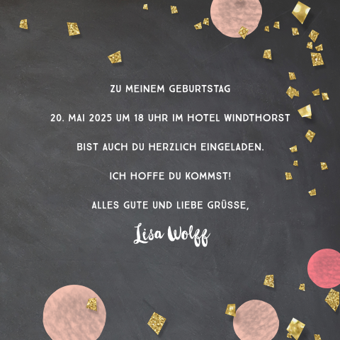 30. Geburtstag Einladung Top Gesamtnote von 9,6