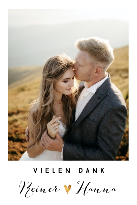 Dankeskarte Zur Hochzeit Pretty Geometrie Mit Foto