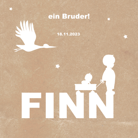 Geburtskarten Jungen Personalisierter Probedruck