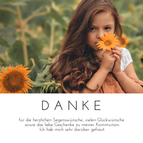 Danksagungskarten Kommunion