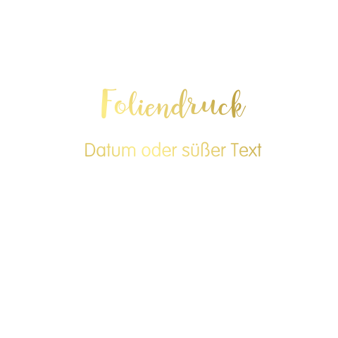 Alle Seiten Foliendruck Einfache Quadratische Karte