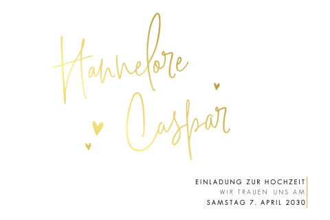 Hochzeitseinladungen Mit Foliendruck Topqualitat