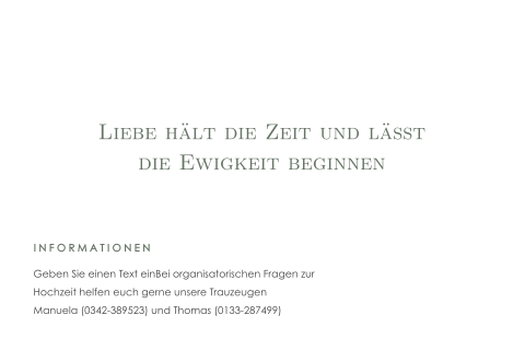 Hochzeitskarte mit klarem Design und Goldfolie