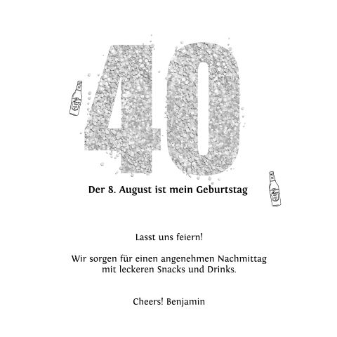 Einladung 40 sprüche geburtstag lustige 40. Geburtstag