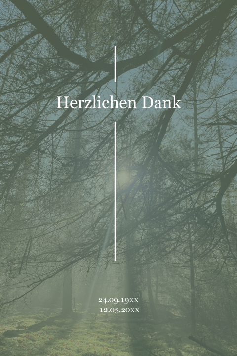 Trauerdanksagungskarten