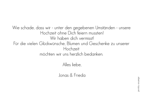 Stilvolle Wir haben geheiratetKarte mit eigenem Paarfoto
