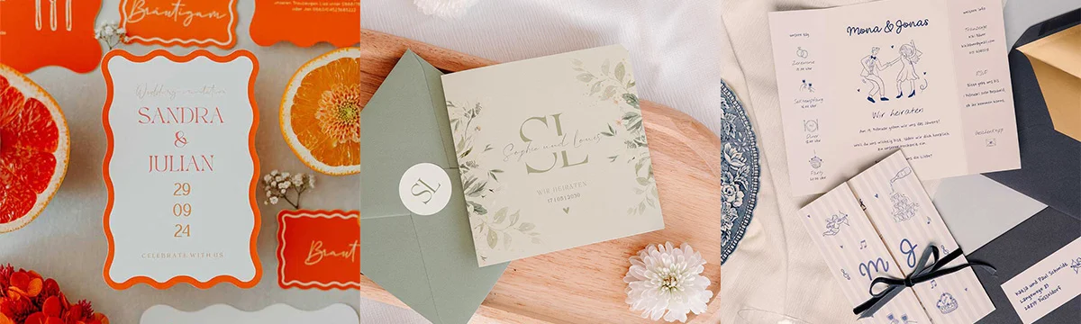 Hochzeitseinladungen bestellen, Checkliste vom Design bis zum Probedruck