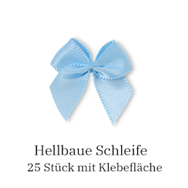 Hellblaue Schleife