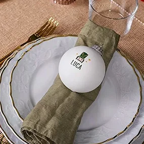 Personalisierte Weihnachtskugel für Babys erstes Weihnachten