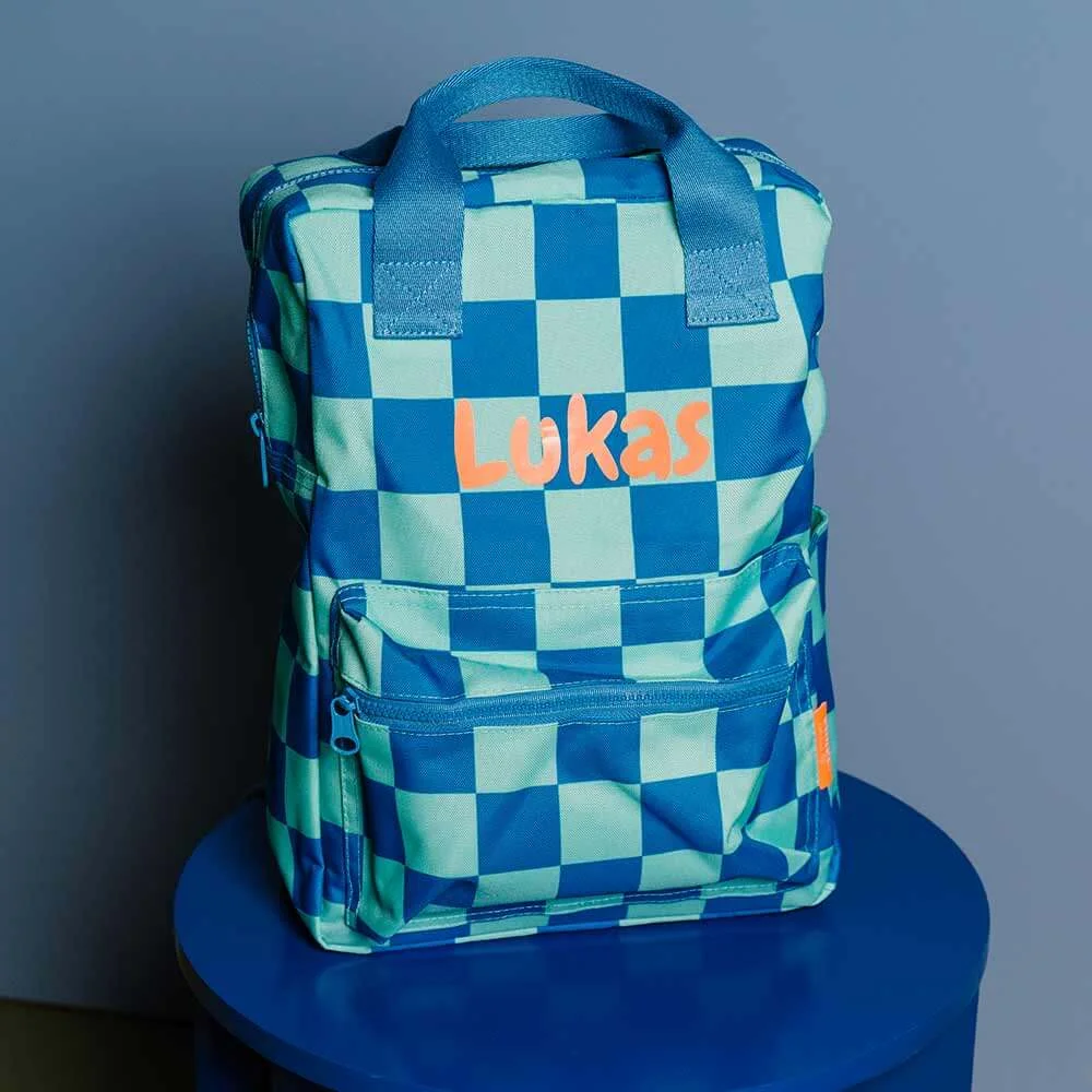 Kinderrucksack Engelpunt coloblocking mit Namen personalisiert