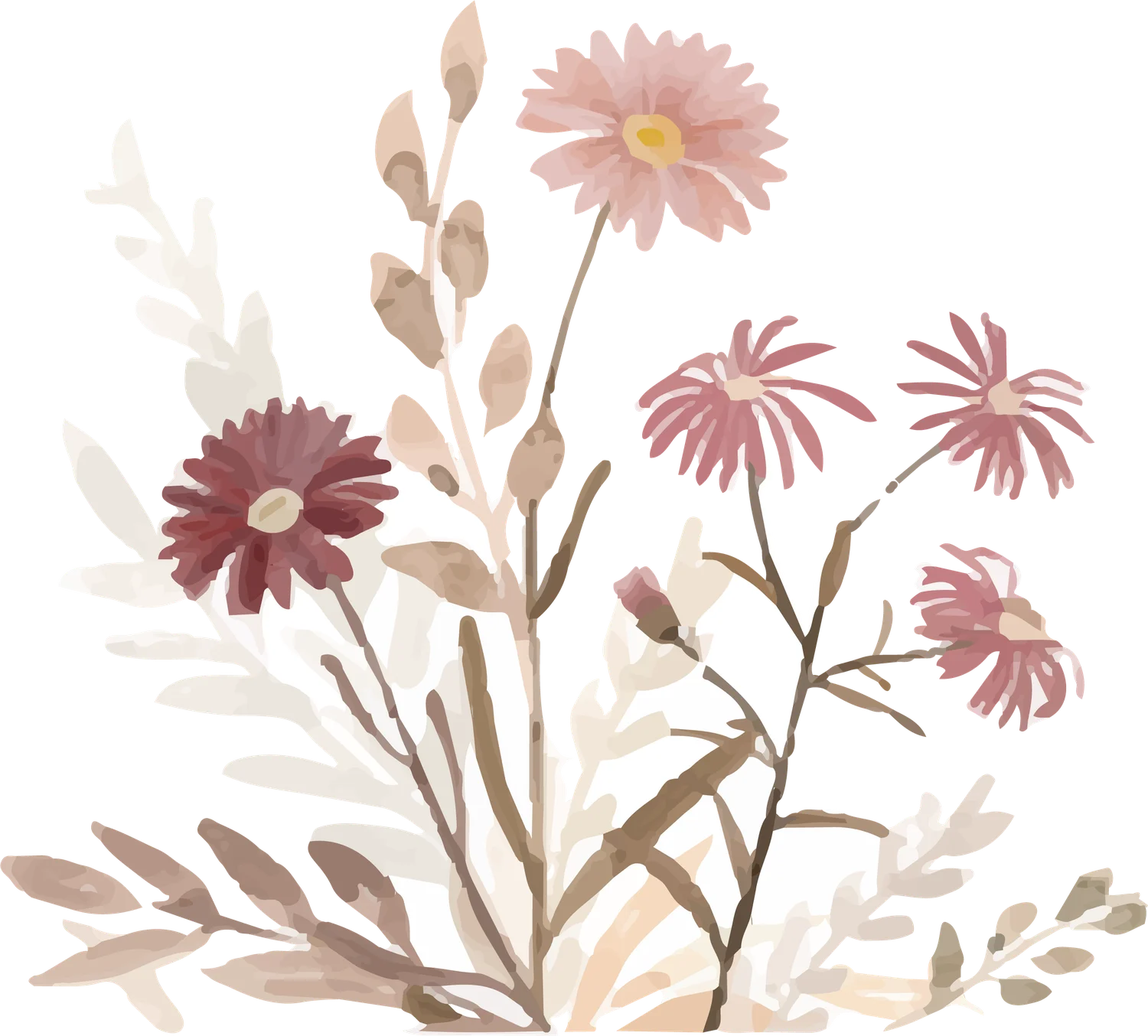 Florale Hochzeitseinladungen