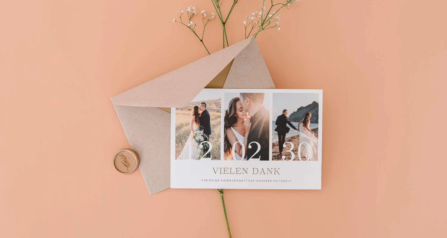 Dankeskarten Hochzeit