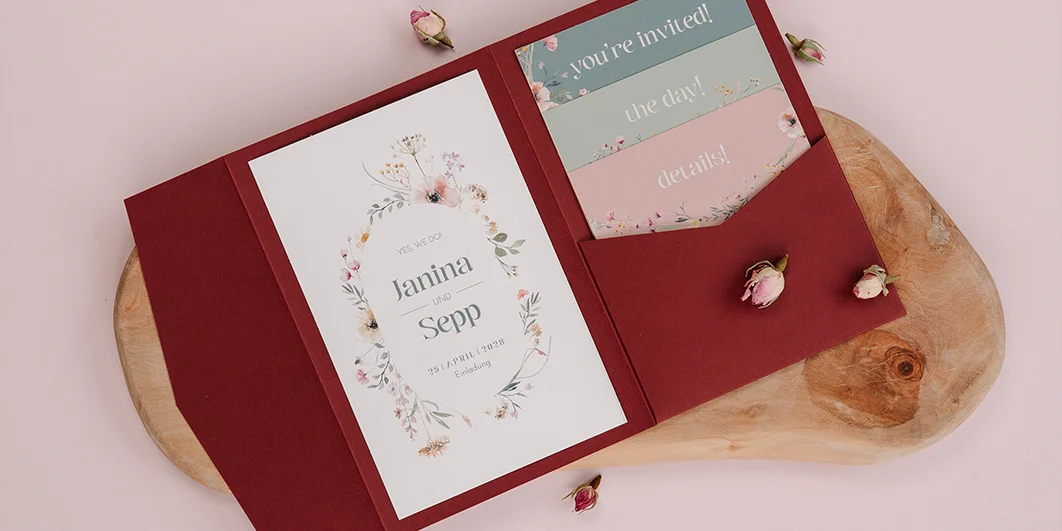 Hochzeitseinladungen floral