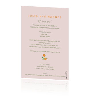 Designer Greetings Hochzeitskarte – Mit Glitzer, Orangefarben-gelb, Für Jubiläum & Feiern
