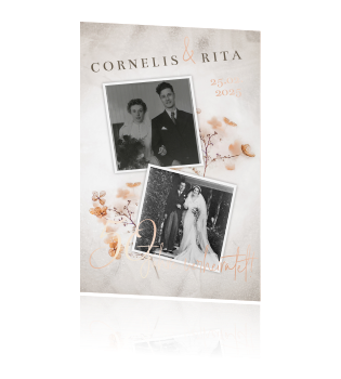 Romantische Einladung Zur Goldenen Hochzeit