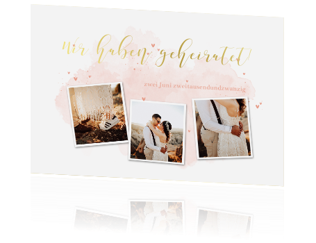 Karten hochzeit wir haben geheiratet