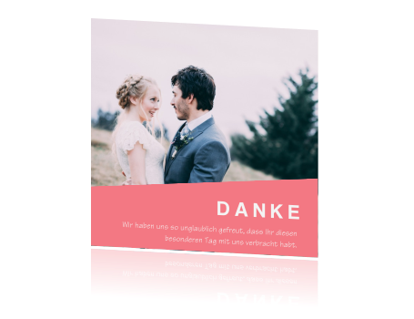 Moderne Danksagung Mit Farbflache